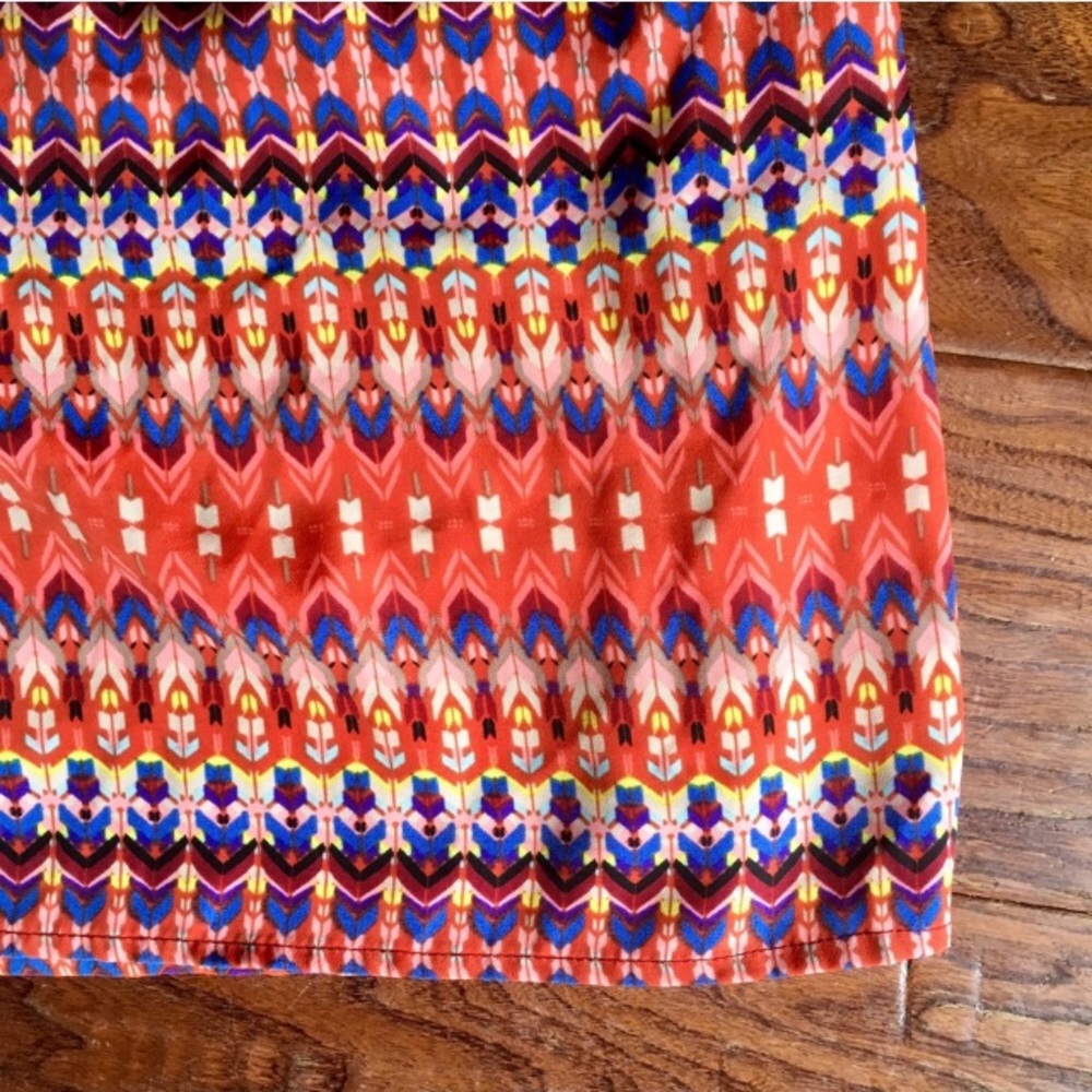 Vibrant Multi Color Print Summer Dress - Picture 4 of 6